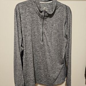 Nike Gray Dri-FIT Long Sleeve Pullover